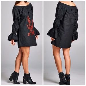 Black Embroidered Tunic